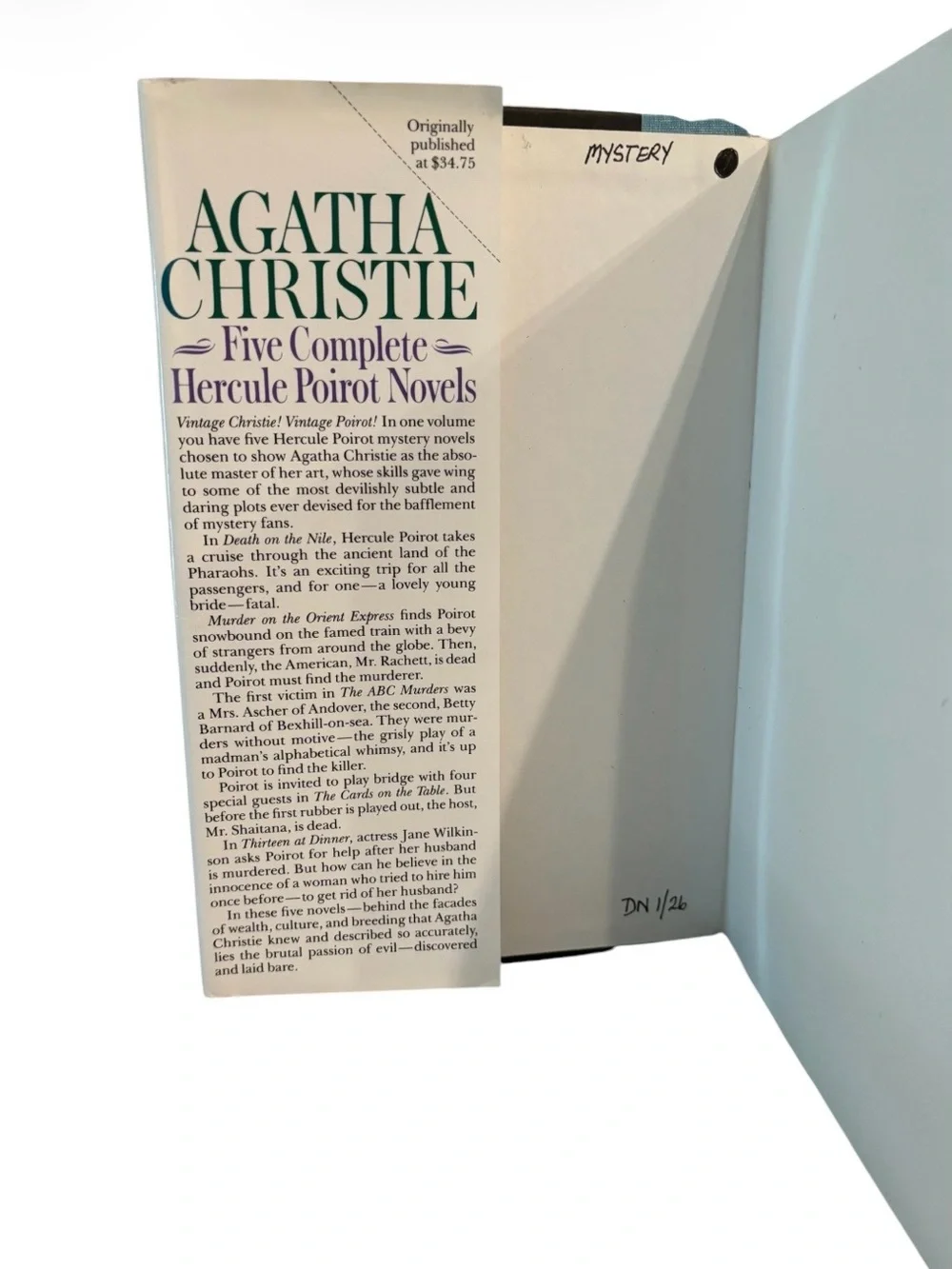 Agatha Christie Five Complete Hercule Poirot Novels by Agatha Christie Hardcover